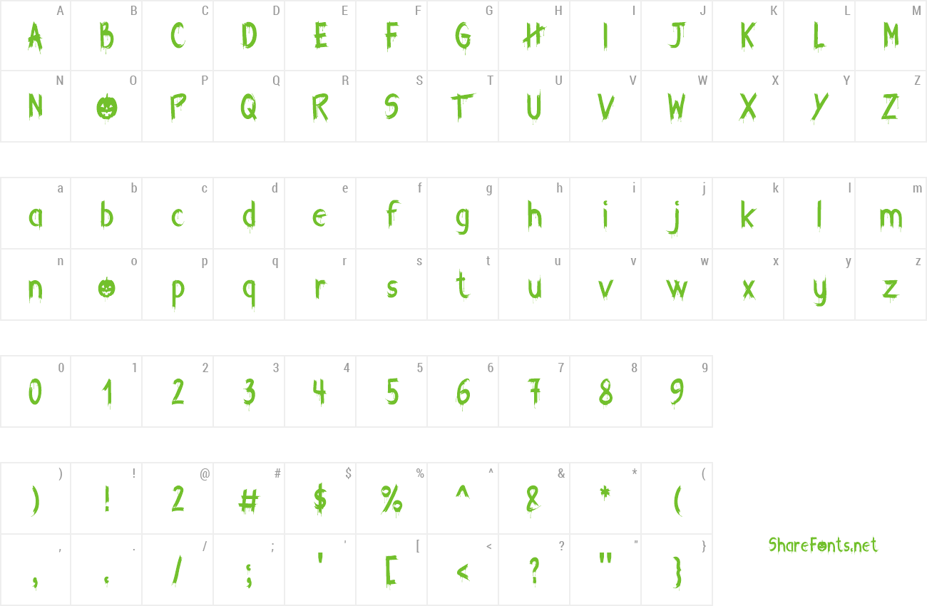 Font Crazy Happy Halloween preview